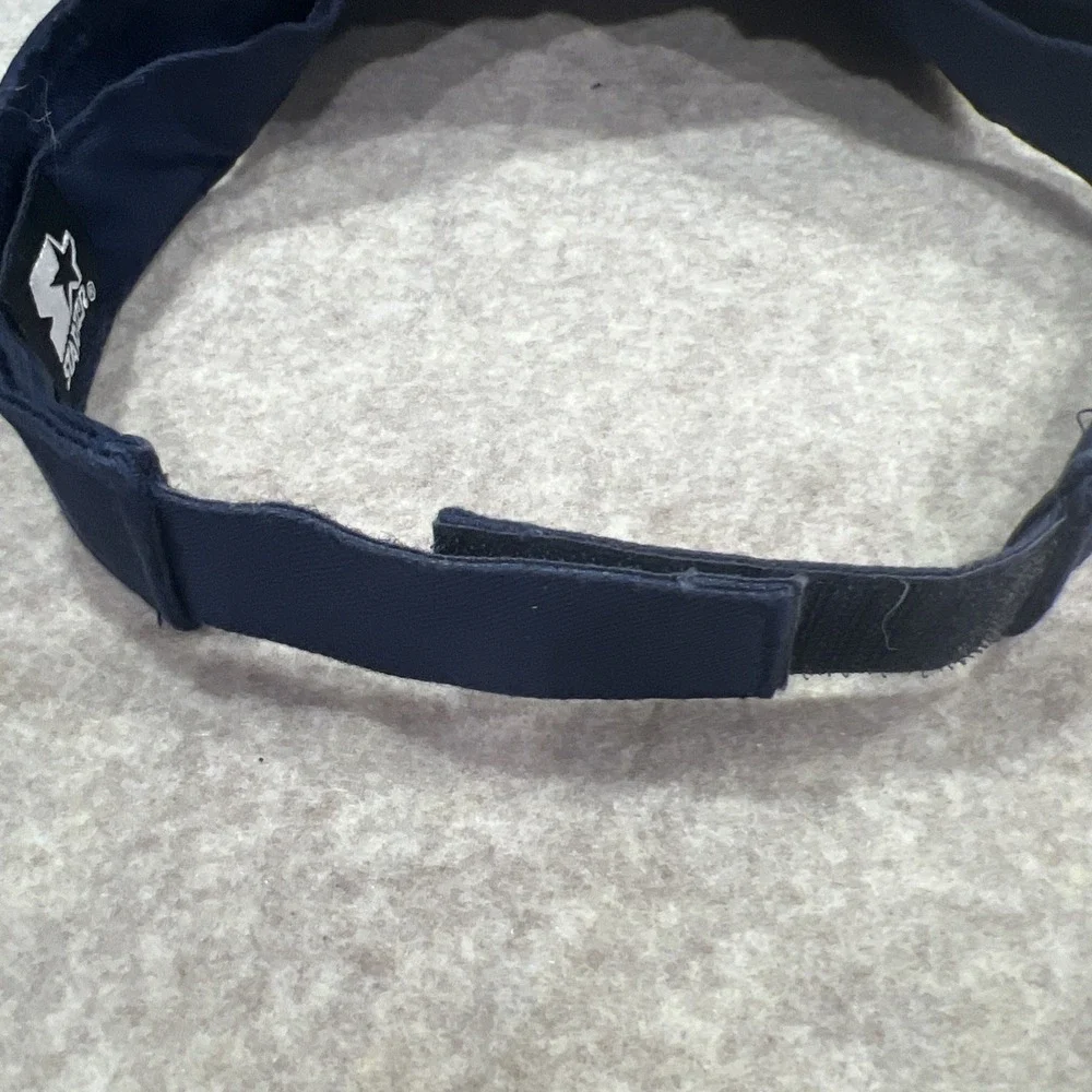 Starter‎ Visor Cap Adjustable Strap Logo Athletic Navy Retro Y2k Fashion - Picture 5 of 7